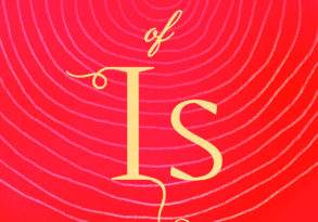 Book cover of "The Art of Is" by Stephen Nachmanovitch, featuring a spiral pattern and bold typography in gold on a red background symbolizing the creative process.