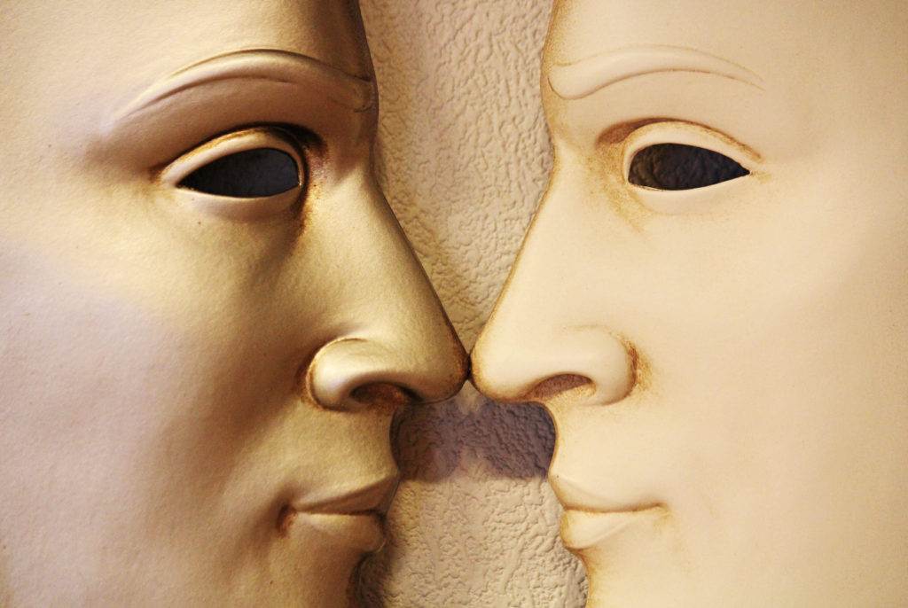 masks of two faces