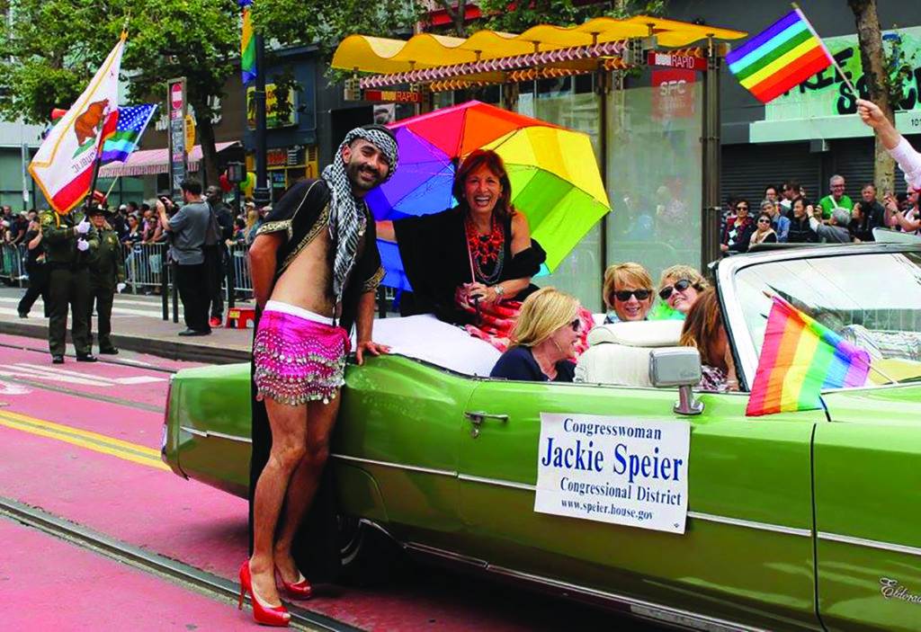 Speier in a Gay Pride Parade