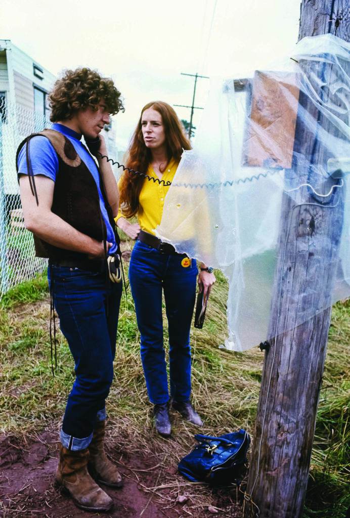 Michael Lang and assistant Ticia. Bernuth Image © Henry Diltz