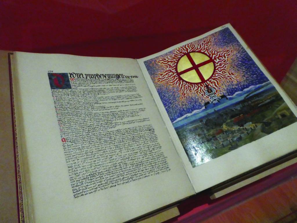 The original Red Book on display