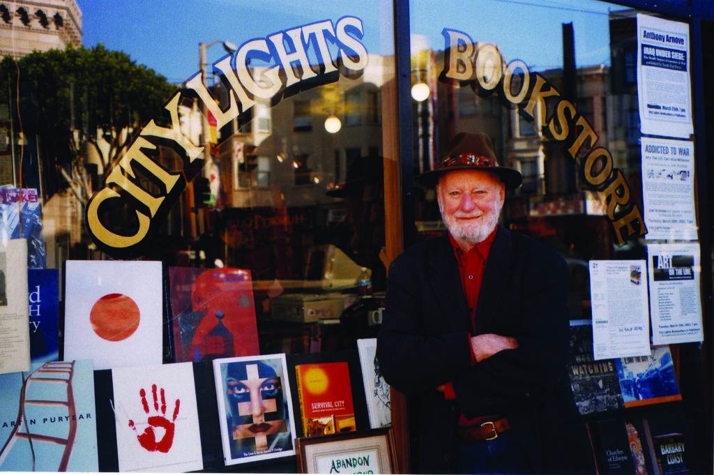PHOTO TAKEN MARCH 24, 2019 IN FRONT OF CITY LIGHTS BOOKSTORE IN SF BY STACEY LEWIS