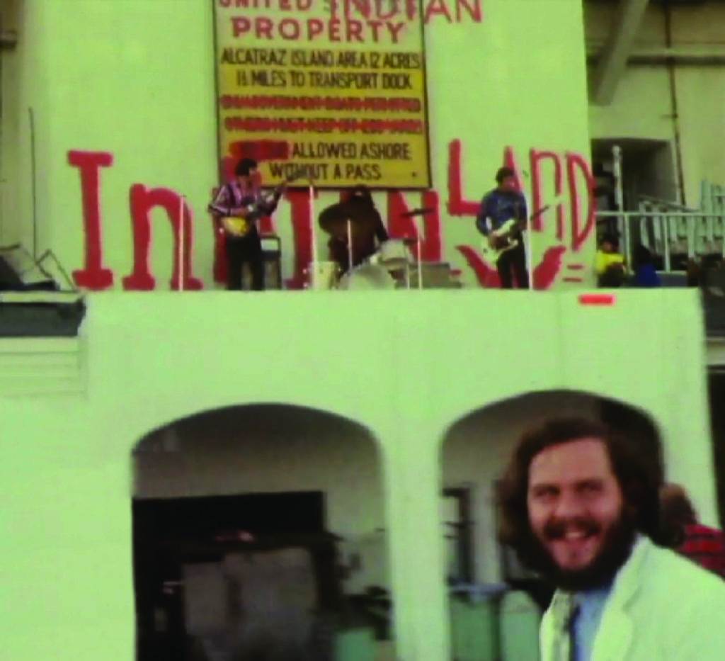 On Alcatraz island as Native American occupied in protest, 1970