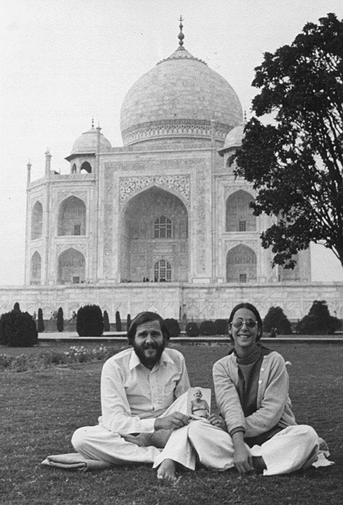 Larry and his wife Girija at Taj Mahal, 1973