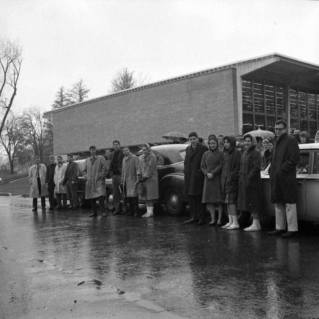 Coyote was one of the “Grinnell 14” protesting nuclear weapons in 1961.