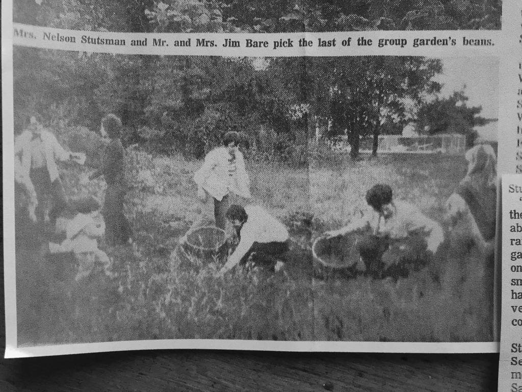 Jonathan Kauffman as a two-year-old streaking across his parent's communal garden in Indiana, as reported in a 1973 clipping from the Elkhart Truth.