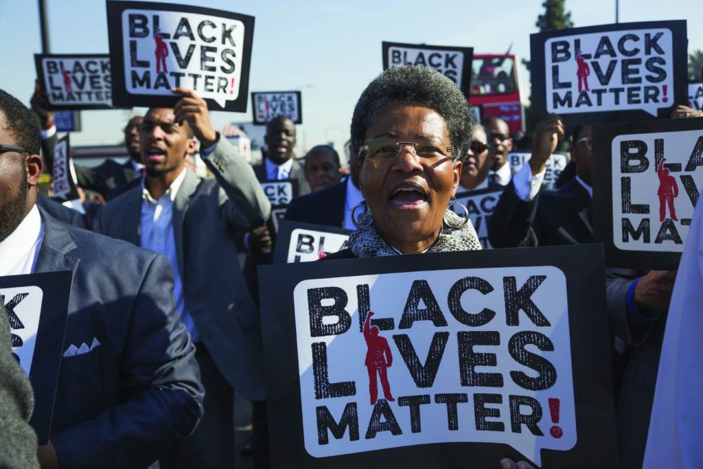 Los Angeles protests honoring Martin Luther King Day, January 2015