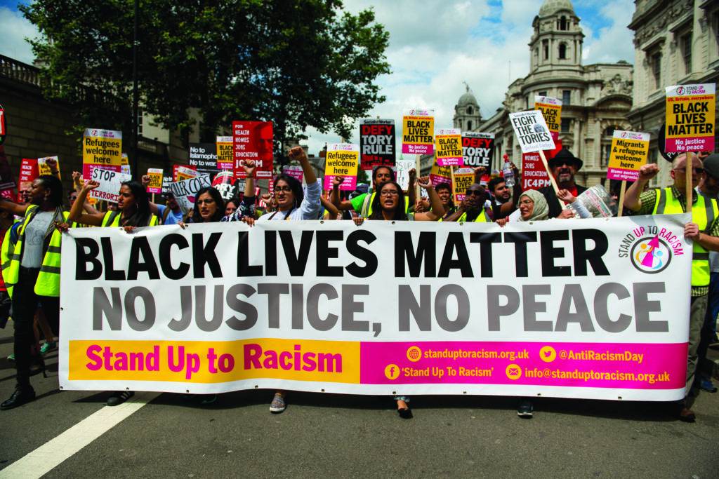 Racism protests in London, July 2016